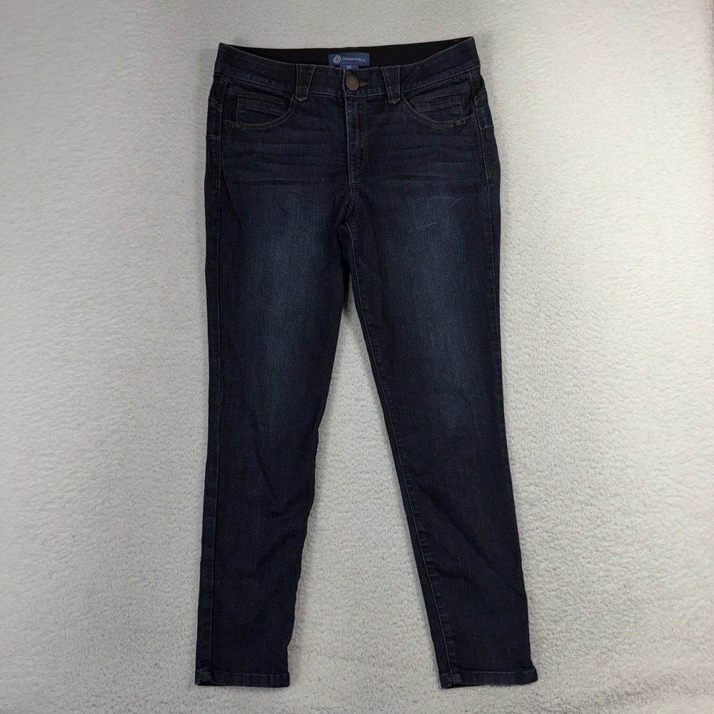 Democracy Ab Solution Women's Sz 10 (31x26) Blue Skinny Dark Stretch Jeans